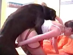 Stunning threesome action with doggy